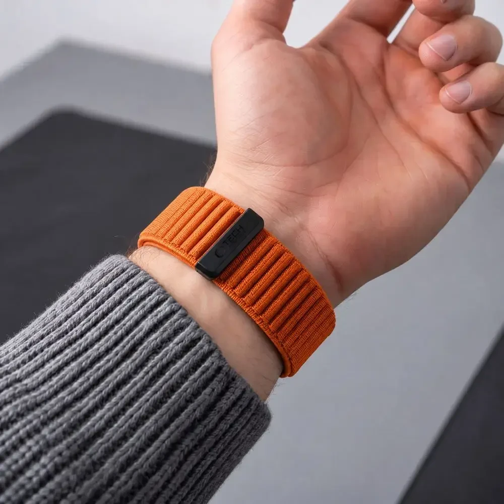 TECH-PROTECT NYLONLOOP GARMIN FENIX 5 / 6 / 6 PRO / 7 / 8 / 8 PRO / 9 / 9 PRO (47 MM) SIGNAL Oranžinis