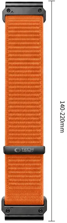 TECH-PROTECT NYLONLOOP GARMIN FENIX 5 / 6 / 6 PRO / 7 / 8 / 8 PRO / 9 / 9 PRO (47 MM) SIGNAL Oranžinis
