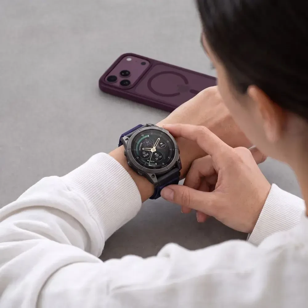 TECH-PROTECT NYLONLOOP GARMIN FENIX 5X / 5X PLUS / 6X / 6X PRO / 7X / 8 / 8 PRO / 9 / 9 PRO (51 MM) NAVY Mėlynas