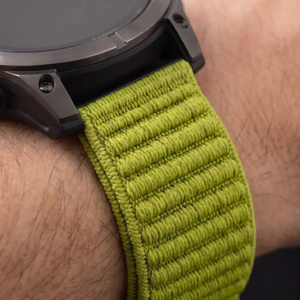 TECH-PROTECT NYLONLOOP GARMIN FENIX 5X / 5X PLUS / 6X / 6X PRO / 7X / 8 / 8 PRO / 9 / 9 PRO (51 MM) ELEKTRINĖ LIEPŲ SPALVA