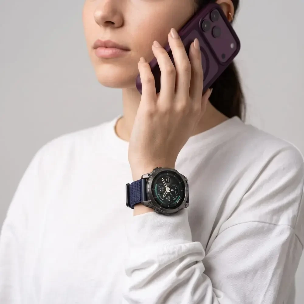 TECH-PROTECT NYLONLOOP GARMIN FENIX 5X / 5X PLUS / 6X / 6X PRO / 7X / 8 / 8 PRO / 9 / 9 PRO (51 MM) NAVY Mėlynas