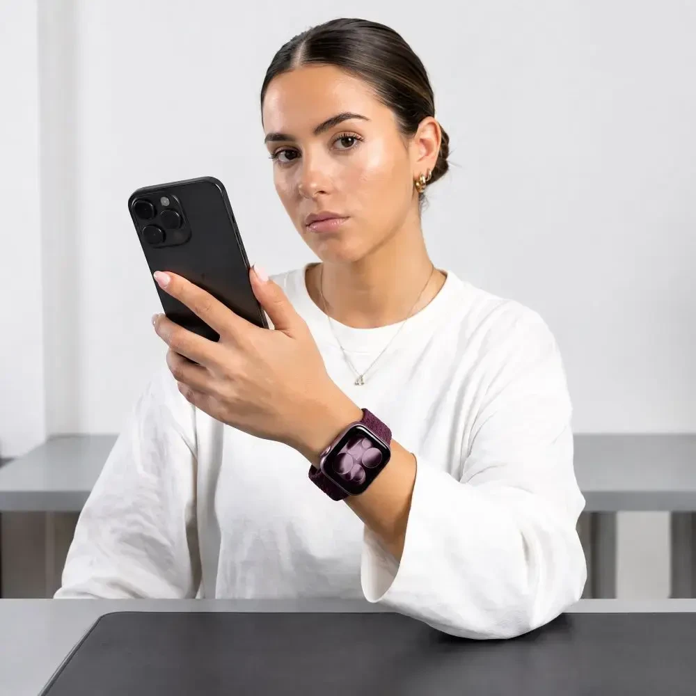 TECH-PROTECT NYLONMAG APPLE WATCH 8 / 9 / 10 / 11 / 12 / SE / ULTRA (44 / 45 / 46 / 49 MM) tamsiai bordinė