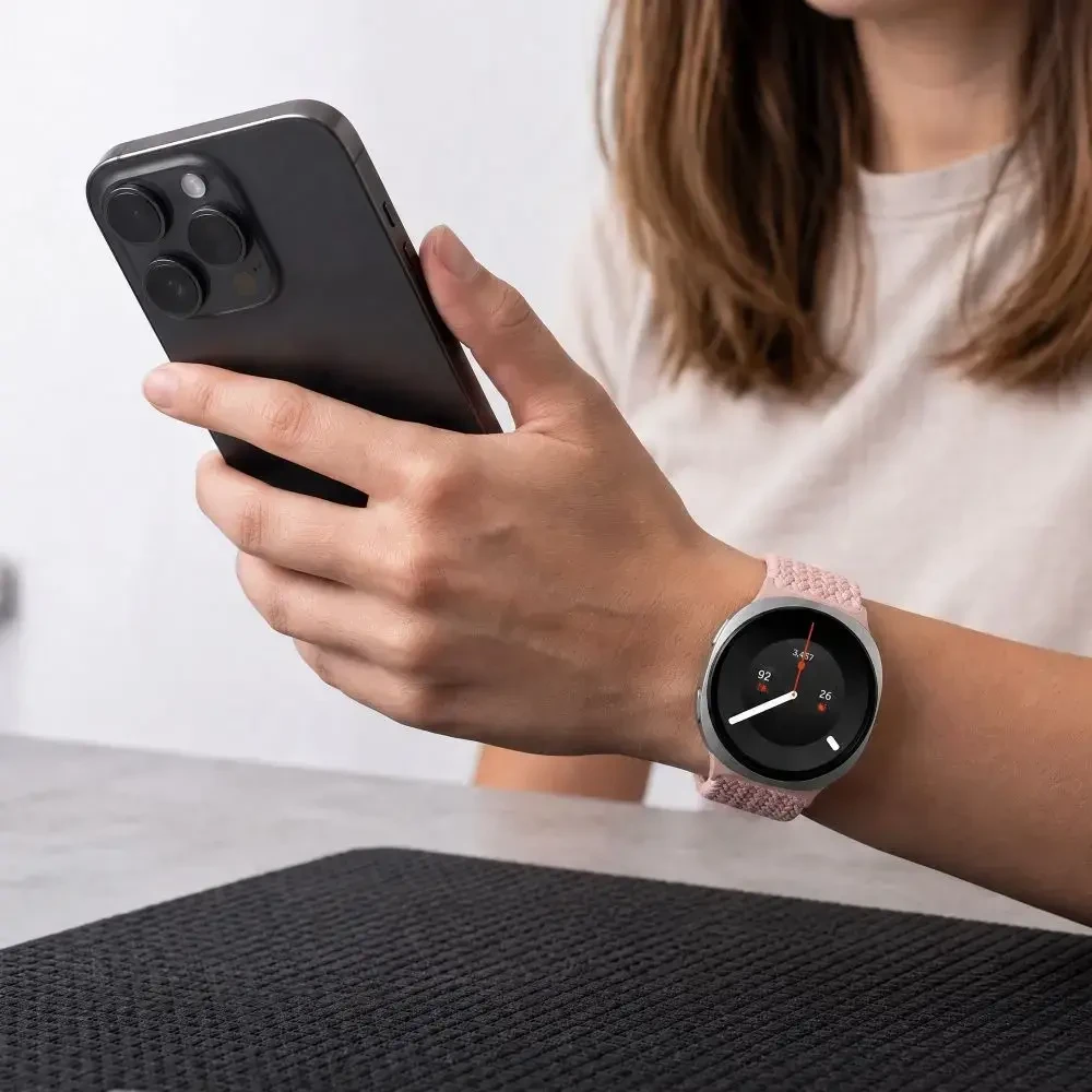 TECH-PROTECT NYLONMAG SAMSUNG GALAXY WATCH 8 / 9 / CLASSIC (40 / 44 / 46 MM) DUSTY ROSE