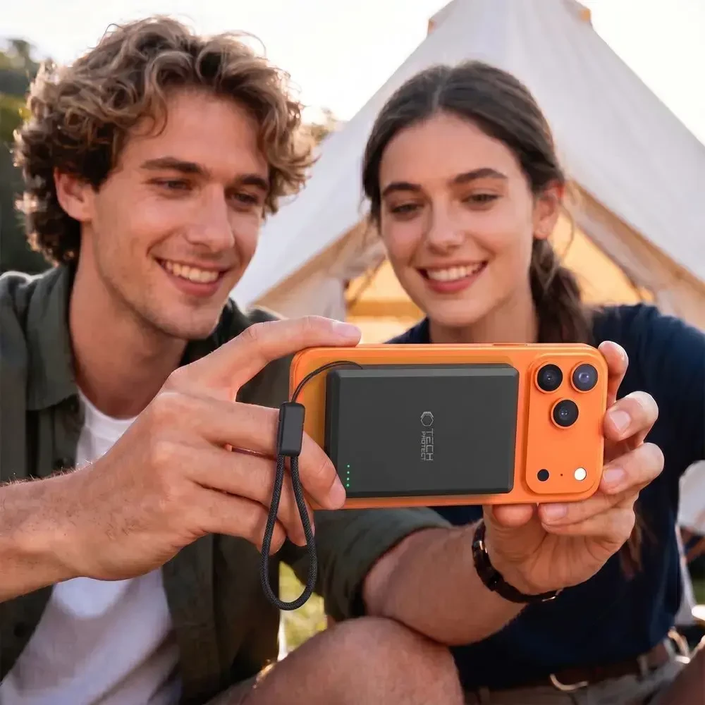 Tech-Protect PB40 LIFEMAG MagSafe IŠORINĖ BATERIJA 10000MAH 25W QI2.2 JUODA