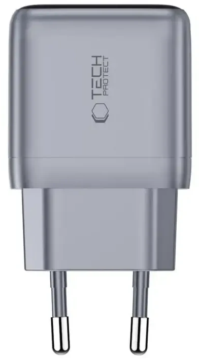 Tech-Protect POWERVISION NC45W-GAN 1 PRIEVADO TINKLO ĮKROVIKLIS PD 45W TAMSIAI PILKAS