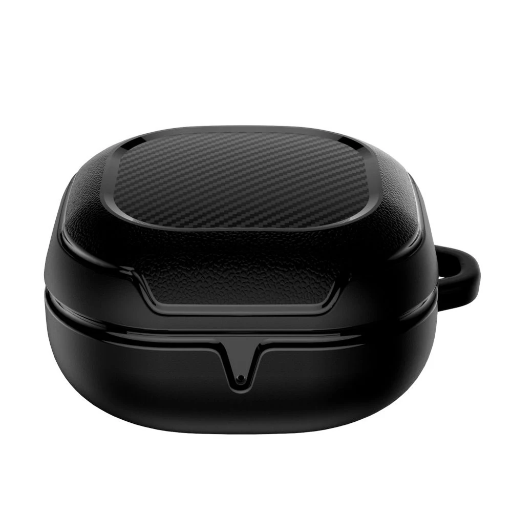 Tech-Protect Rough Carbon Samsung Galaxy Buds FE / 2 Pro / 2 / Live / Pro – dėklas ausinėms juodos spalvos