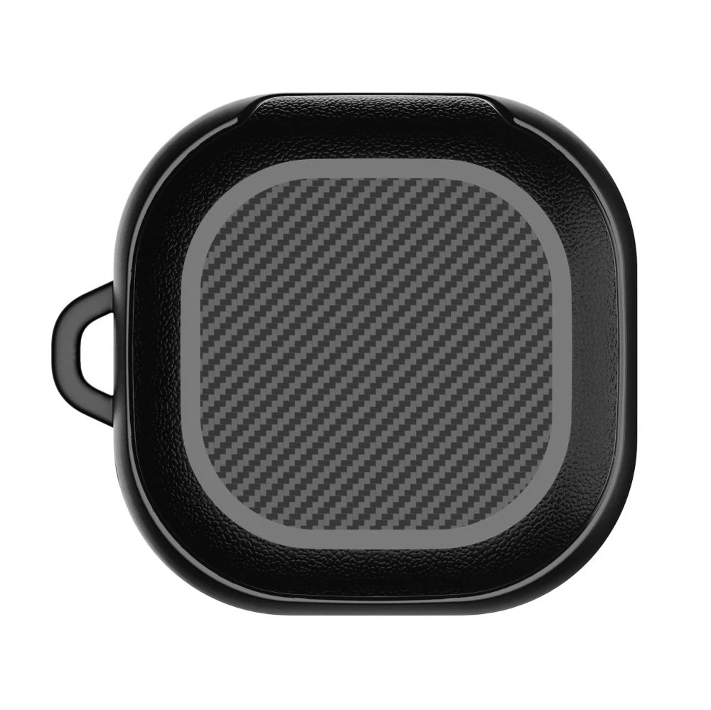 Tech-Protect Rough Carbon Samsung Galaxy Buds FE / 2 Pro / 2 / Live / Pro – dėklas ausinėms juodos spalvos