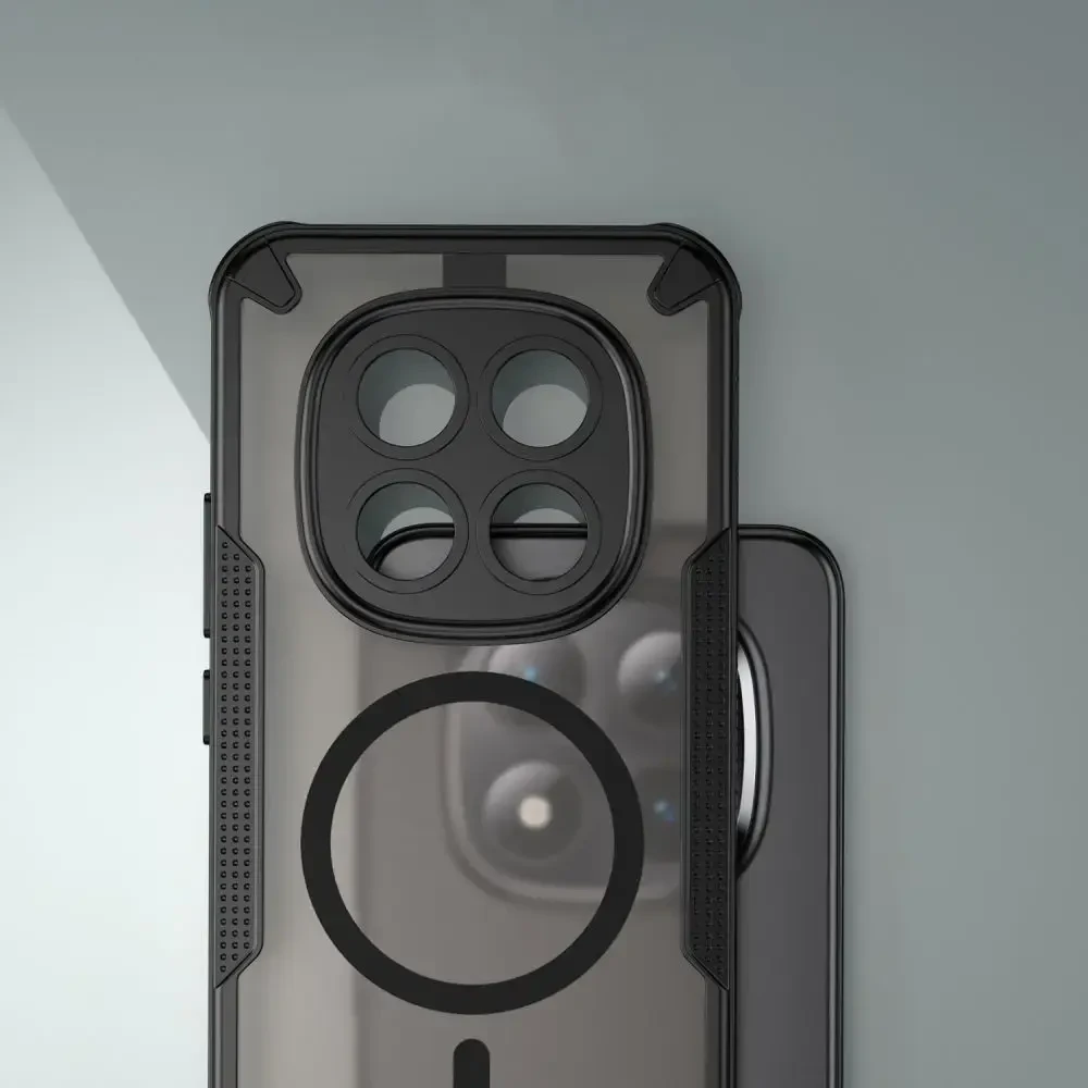 Tech-Protect Rugged Shield MagSafe Xiaomi Poco M8 Pro / Redmi Note 15 Pro+ Plus 5G dėklas matinės juodos spalvos