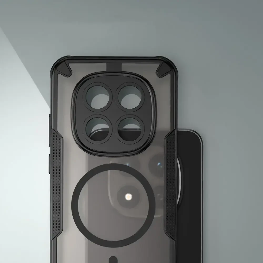 Tech-Protect Rugged Shield MagSafe Xiaomi Redmi Note 15 Pro 5G dėklas matinės juodos spalvos