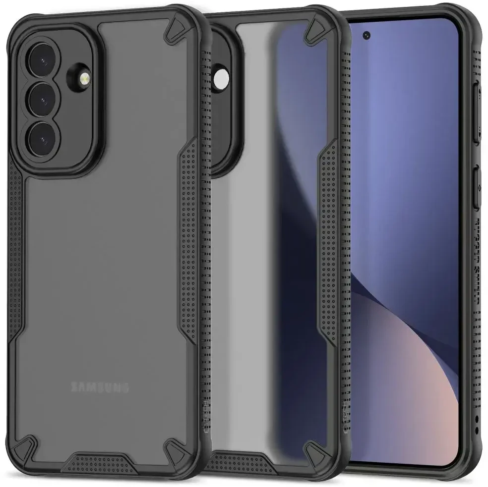 Dėklas Tech-Protect RUGGED SHIELD Samsung Galaxy A57 5G MATINIS juodos spalvos