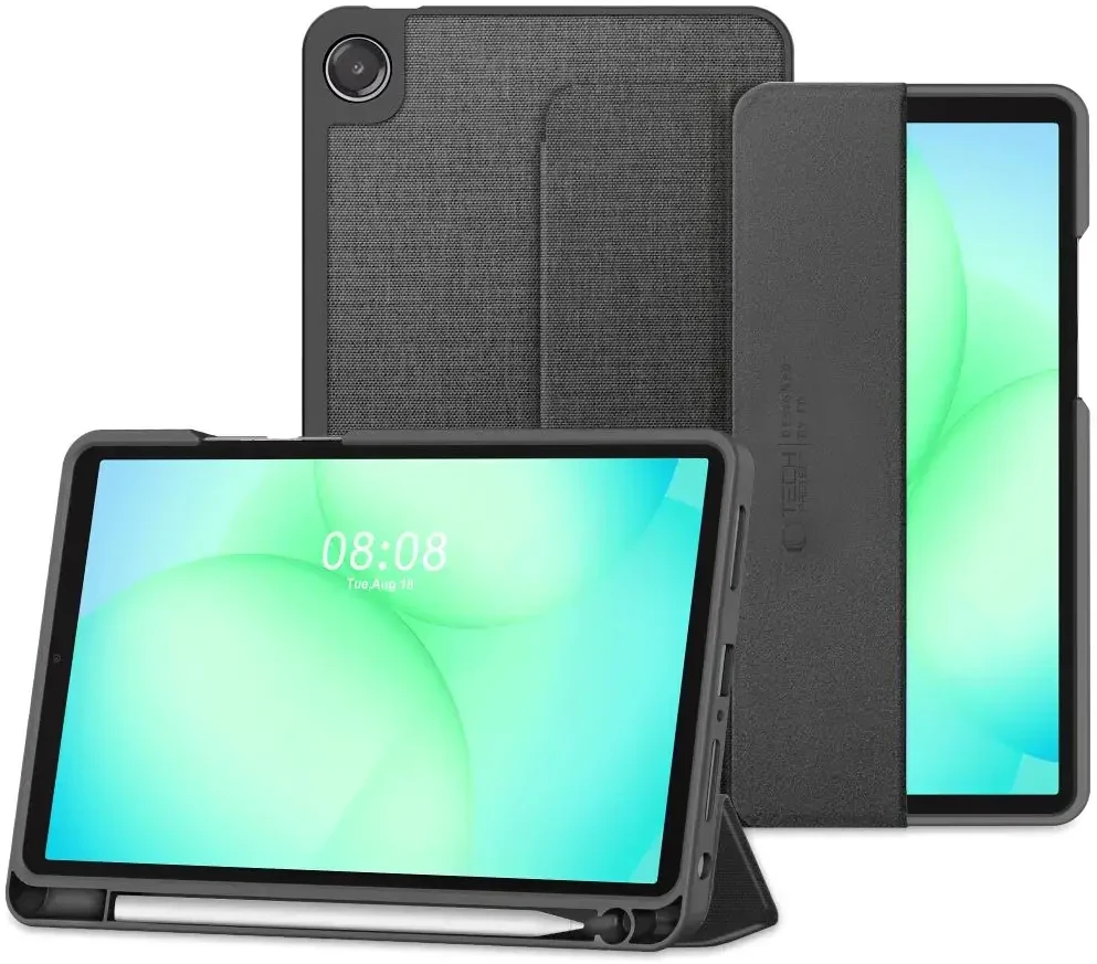 „Tech-Protect SC PEN Canvas“ dėklas, skirtas „Galaxy TAB A9+ / A11+ PLUS 11.0 X210 / X215 / X216 / X230 / X235 / X236“ planšetiniams kompiuteriams, pilkas
