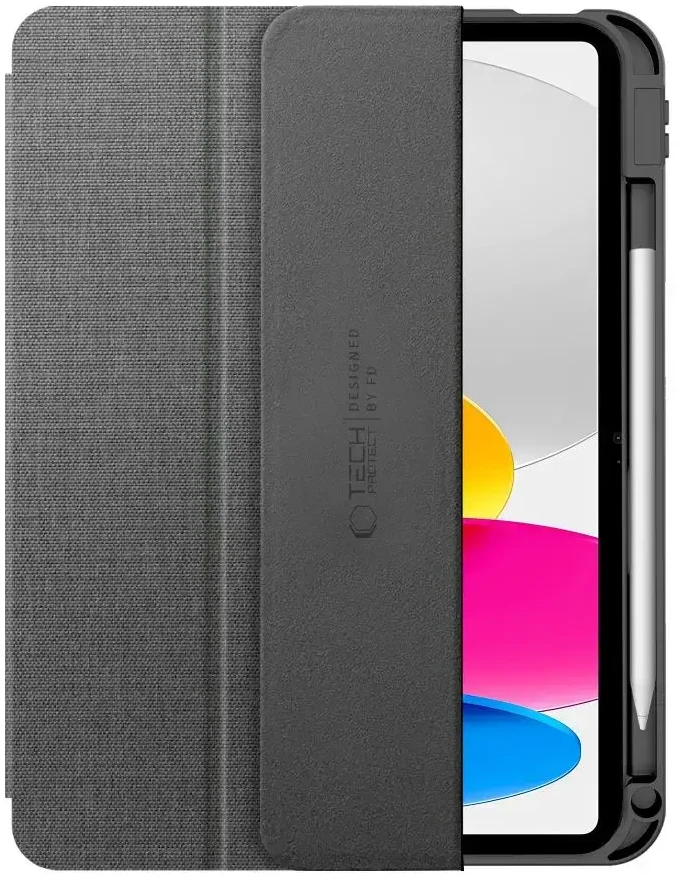 „Tech-Protect SC Pen“ drobinis dėklas, skirtas „iPad 10.9“ (2022 / „iPad 11“ (2025)) – pilkas