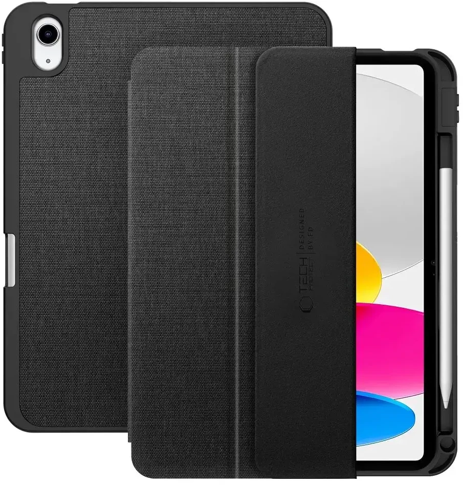 „Tech-Protect SC Pen Canvas“ dėklas iPad 10.9 colio planšetiniam kompiuteriui, 10 / 2022 / 11 colio planšetiniam kompiuteriui, 11 / 2025 - juodas