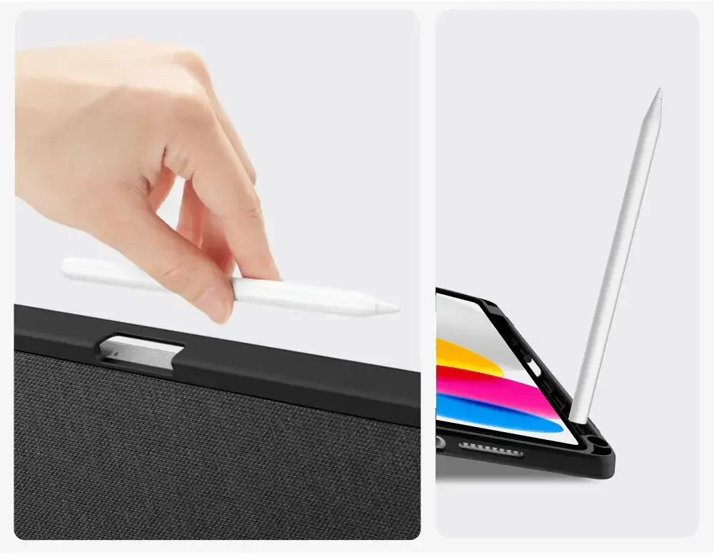 „Tech-Protect SC Pen Canvas“ dėklas iPad 10.9 colio planšetiniam kompiuteriui, 10 / 2022 / 11 colio planšetiniam kompiuteriui, 11 / 2025 - juodas