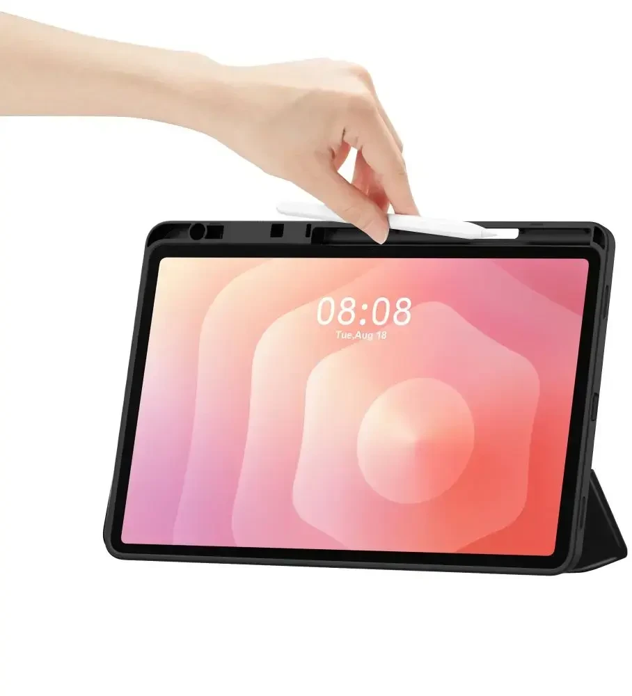 Tech-Protect SmartCase Pen dėklas skirtas Samsung Galaxy Tab S11 11.0 X730 / X736 – juodos spalvos