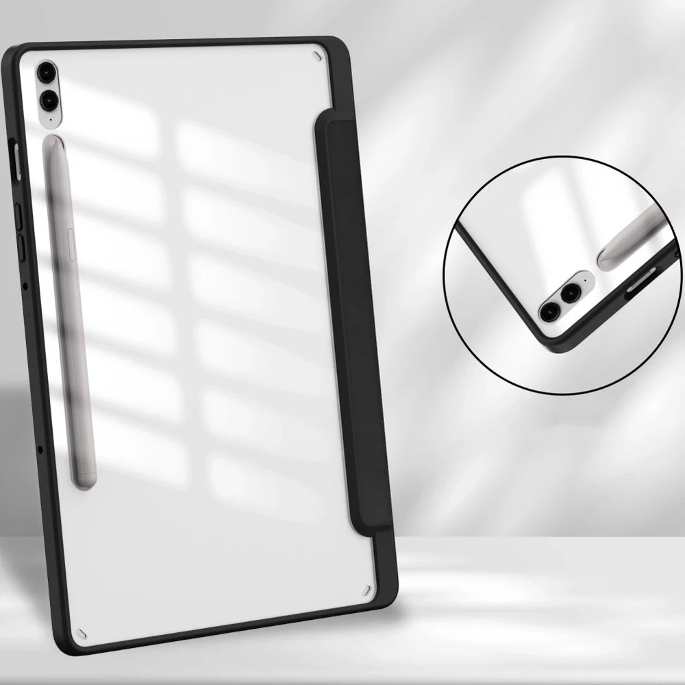 Dėklas Samsung Galaxy Tab S9+ FE 12.4 Tech-Protect SC Pen Hybrid juodos spalvos