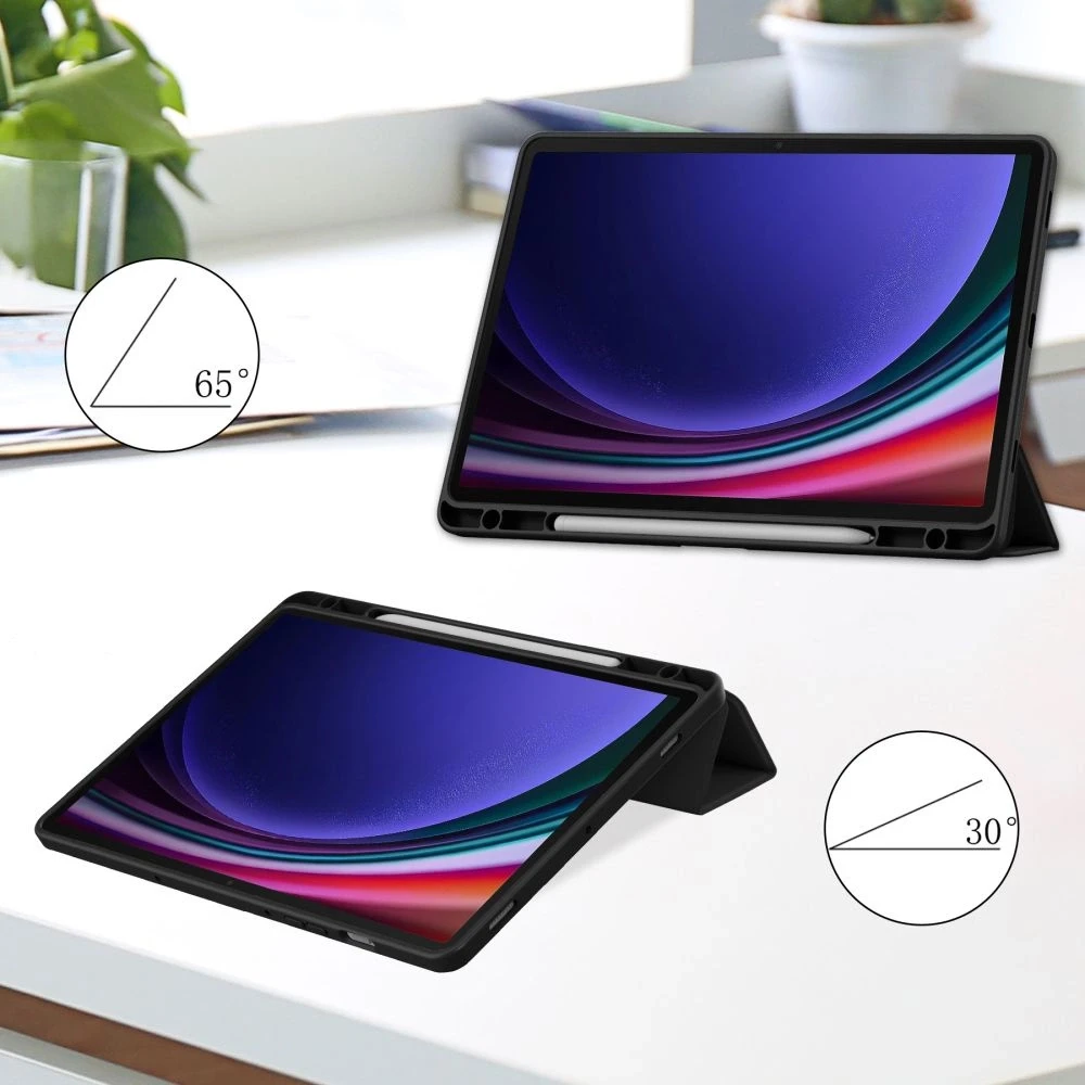 Dėklas Samsung Galaxy Tab S9+ FE 12.4 Tech-Protect SC Pen Hybrid juodos spalvos