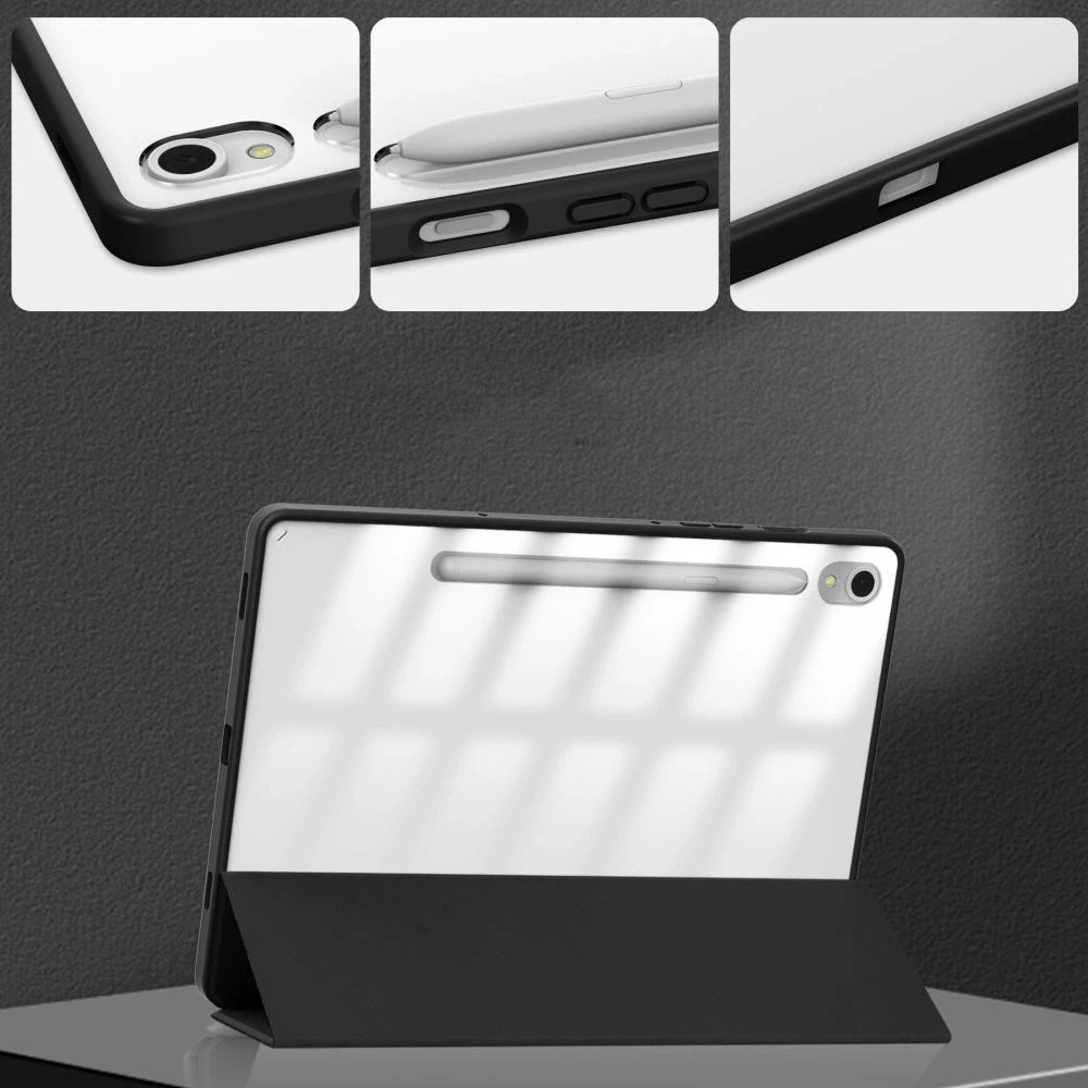 Tech-Protect SC Pen Hybrid Samsung Galaxy Tab S9+ 12.4" X810 / X816B - dėklas planšetiniam kompiuteriui juodos spalvos
