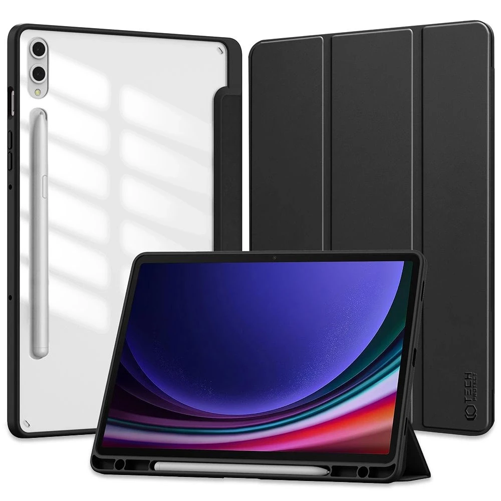 Tech-Protect SC Pen Hybrid Samsung Galaxy Tab S9+ 12.4" X810 / X816B - dėklas planšetiniam kompiuteriui juodos spalvos