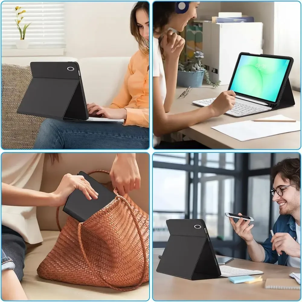 „Tech-Protect SC PEN + KB“ skirtas „Galaxy TAB A9+ / A11+ PLUS 11.0 X210 / X215 / X216 / X230 / X235 / X236“ (juodas)