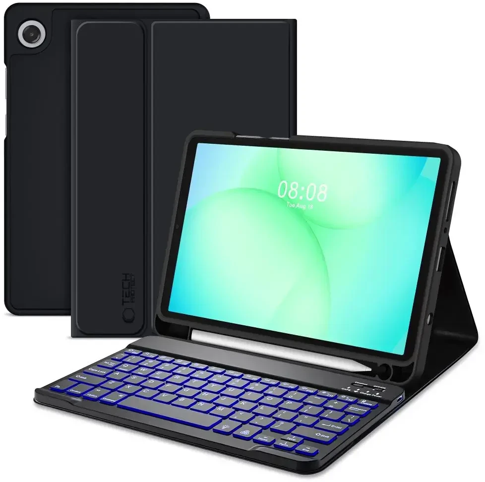 „Tech-Protect SC PEN + KB“ skirtas „Galaxy TAB A9 / A11 8.7 X110 / X115 / X133 / X135“ (juodas)