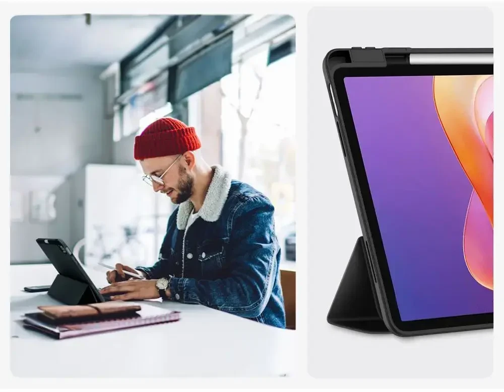 Tech-Protect SC Pen dėklas skirtas Xiaomi Redmi Pad 2 11.0 – juodos spalvos