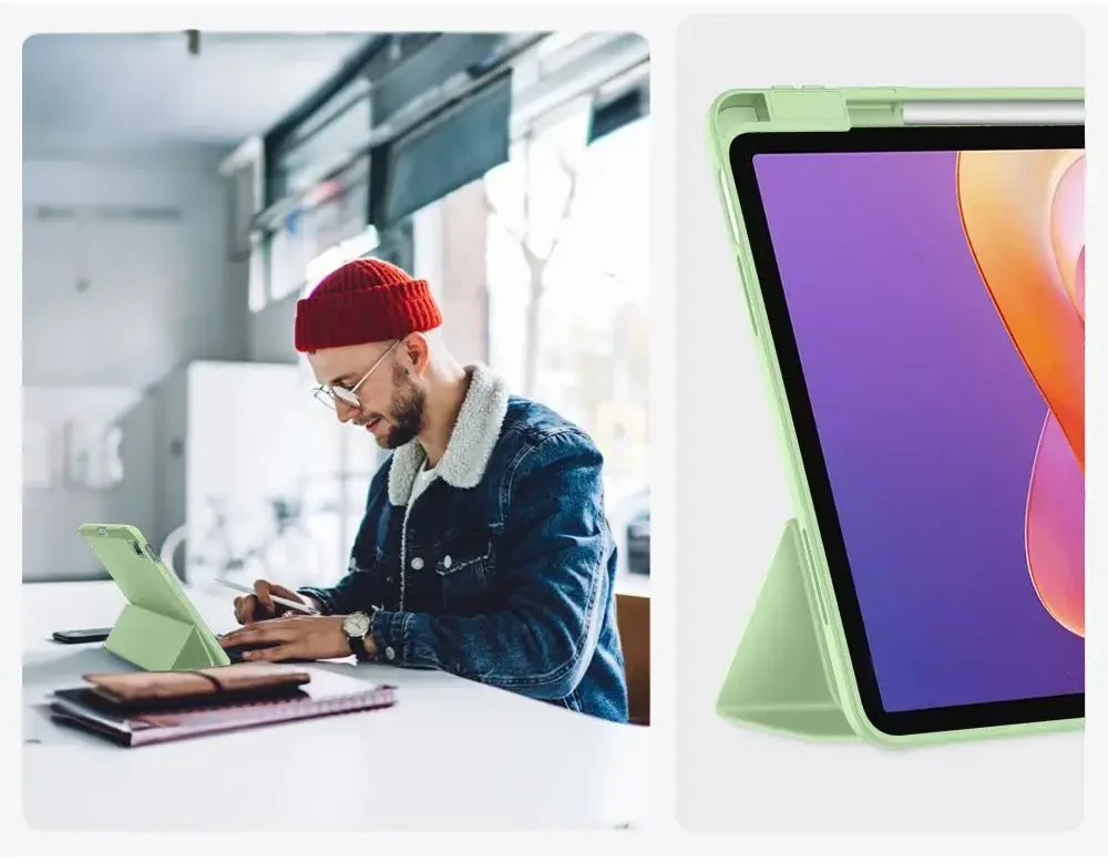 Tech-Protect SC Pen dėklas skirtas Xiaomi Redmi Pad 2 11.0 – žalios spalvos