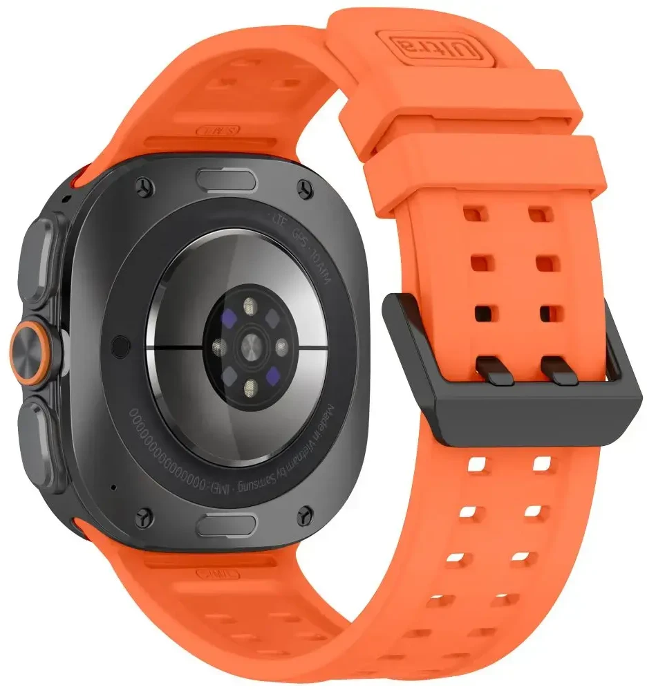 4kom.pl TECH-PROTECT SILICONE AIR SAMSUNG GALAXY WATCH ULTRA 1 / 2 2024-2026 (47 MM) TANGARINE Oranžinis