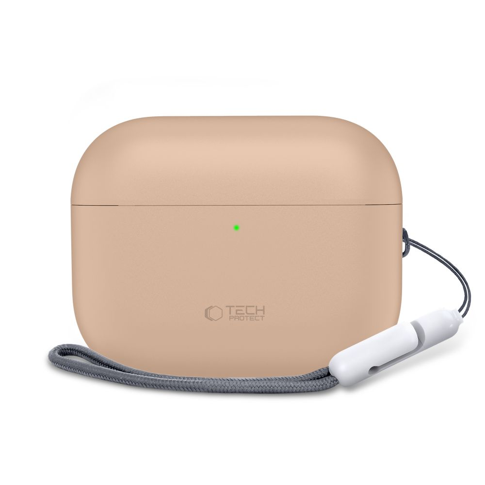 Tech-Protect Silikoninis dėklas skirtas AirPods Pro 3 - rusvai gelsvas