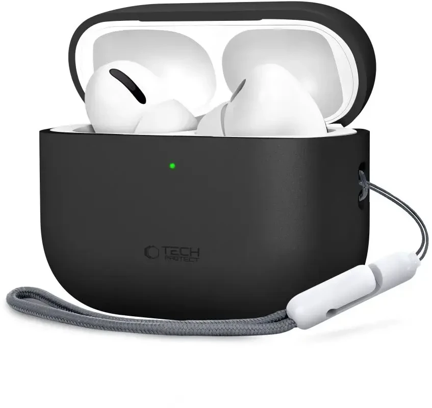 Tech-Protect Silikoninis dėklas for AirPods Pro 3 - Juodas