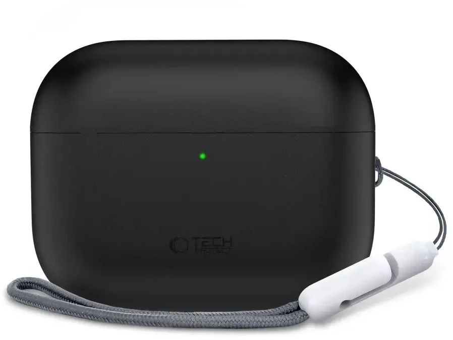 Tech-Protect Silikoninis dėklas for AirPods Pro 3 - Juodas