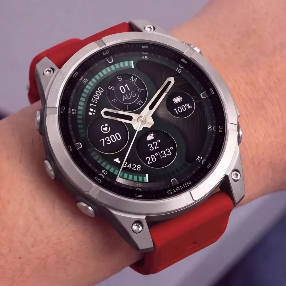 TECH-PROTECT SILIKONINIS GARMIN FENIX 5 / 6 / 6 PRO / 7 / 8 / 8 PRO / E / 9 / 9 PRO (51 MM) RYŠKIAI RAUDONAS