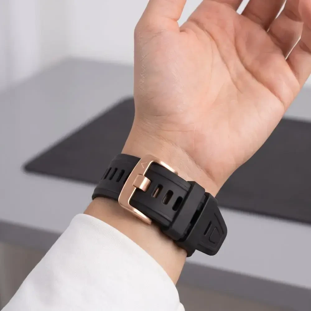 TECH-PROTECT silikoninis GARMIN FENIX 5S / 5S PLUS / 6S / 6S PRO / 7S / 8 / 9 / 9 PRO (43 MM) juodas