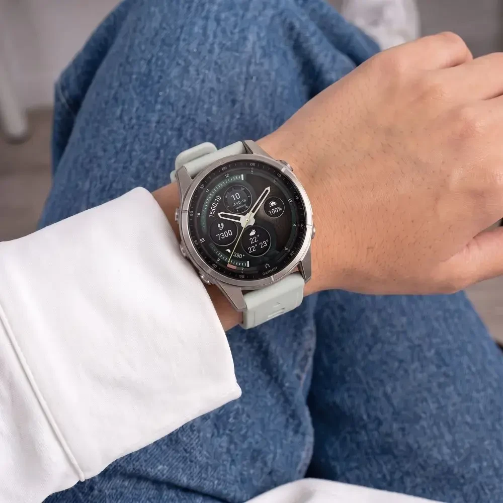 TECH-PROTECT SILIKONINIS GARMIN FENIX 5S / 5S PLUS / 6S / 6S PRO / 7S / 8 / 9 / 9 PRO (43 MM) PILKO RŪKO SPALVOS