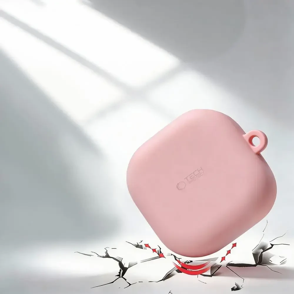 Dėklas Tech-Protect Silicone Hook Samsung Galaxy Buds 4 / 4 Pro juodos spalvos