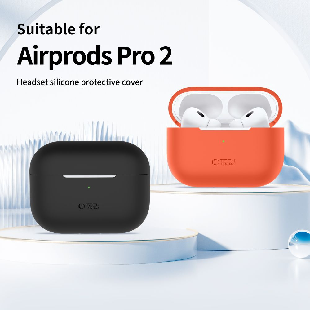 Apple AirPods Pro 1 / 2 Tech-Protect silikoninis dėklas ausinėms levandų spalvos
