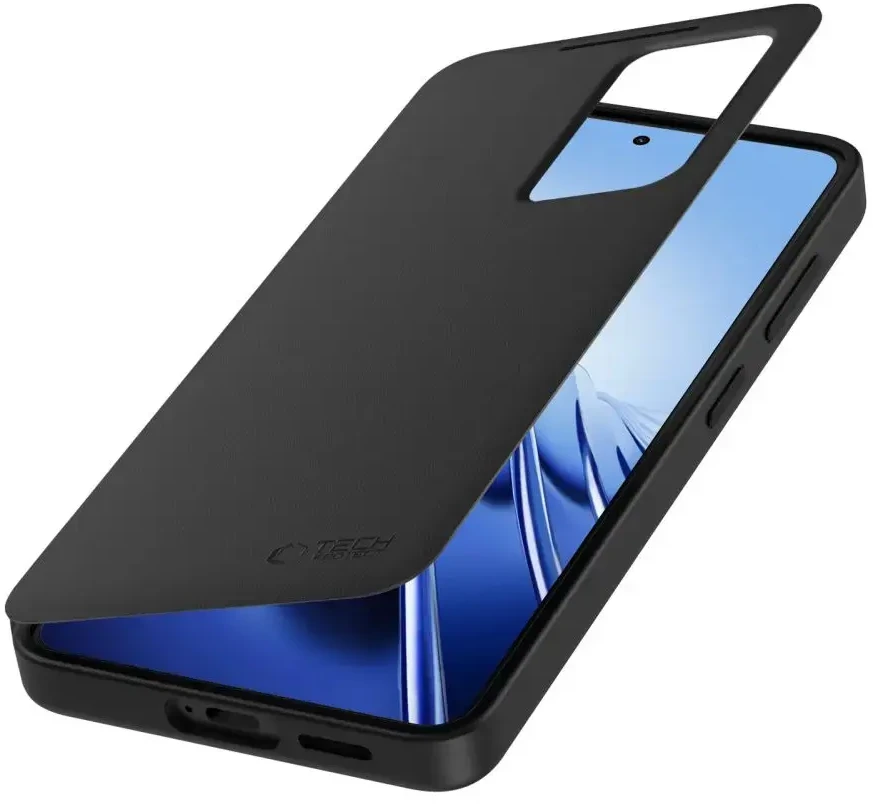 Dėklas Tech-Protect Smart Wallet Samsung Galaxy A57 5G matinės juodos spalvos
