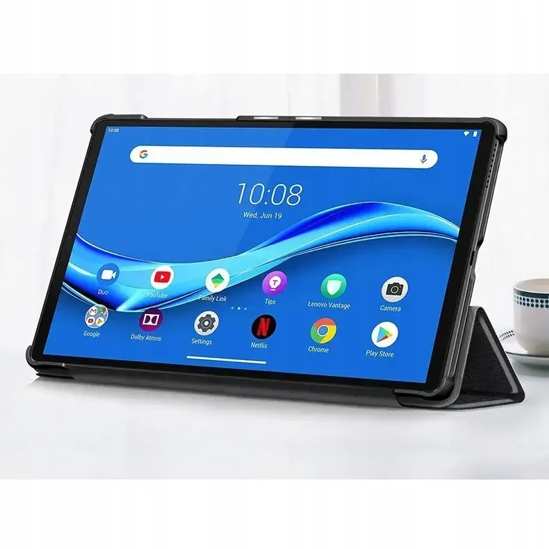 Tech-Protect SmartCase Lenovo Tab M10 (2nd generation) 10.1" TB-X306 - dėklas planšetiniam kompiuteriui juodos spalvos