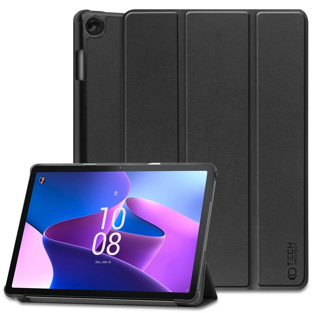 Tech-Protect SmartCase Lenovo Tab M10 Plus ((3-osios kartos).) 10.6" TB-125 / TB-128 - dėklas planšetiniam kompiuteriui juodos spalvos