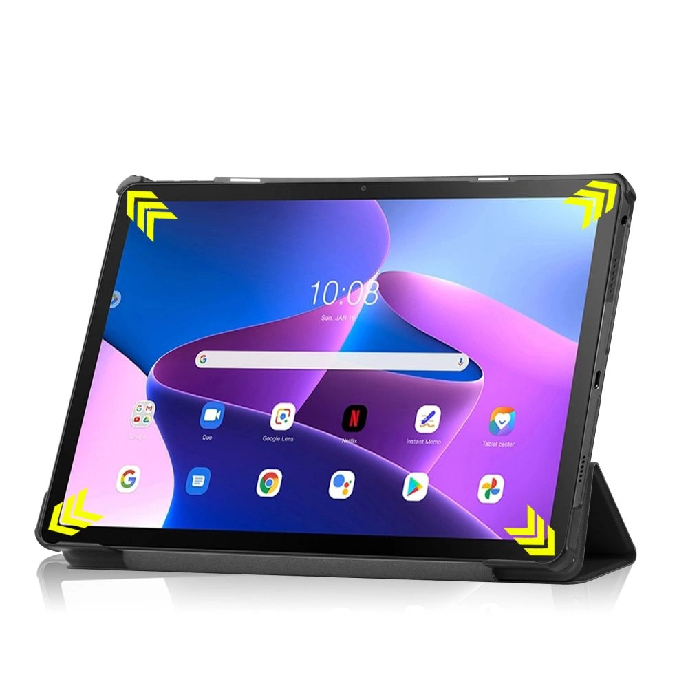 Tech-Protect SmartCase Lenovo Tab M10 Plus ((3-osios kartos).) 10.6" TB-125 / TB-128 - dėklas planšetiniam kompiuteriui juodos spalvos