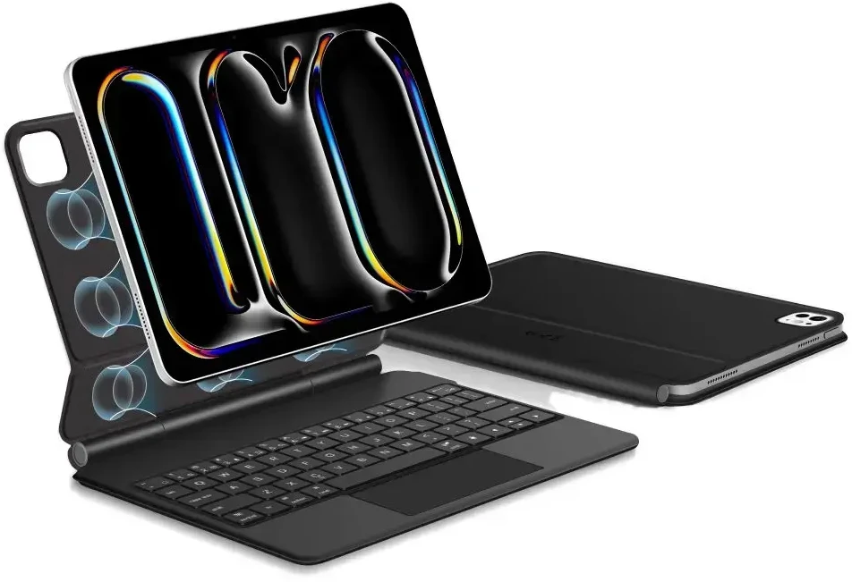 „Tech-Protect SmartCase Magnetic“, skirtas „iPad Pro 11“ 5/6 2024–2025 m. – Juodas