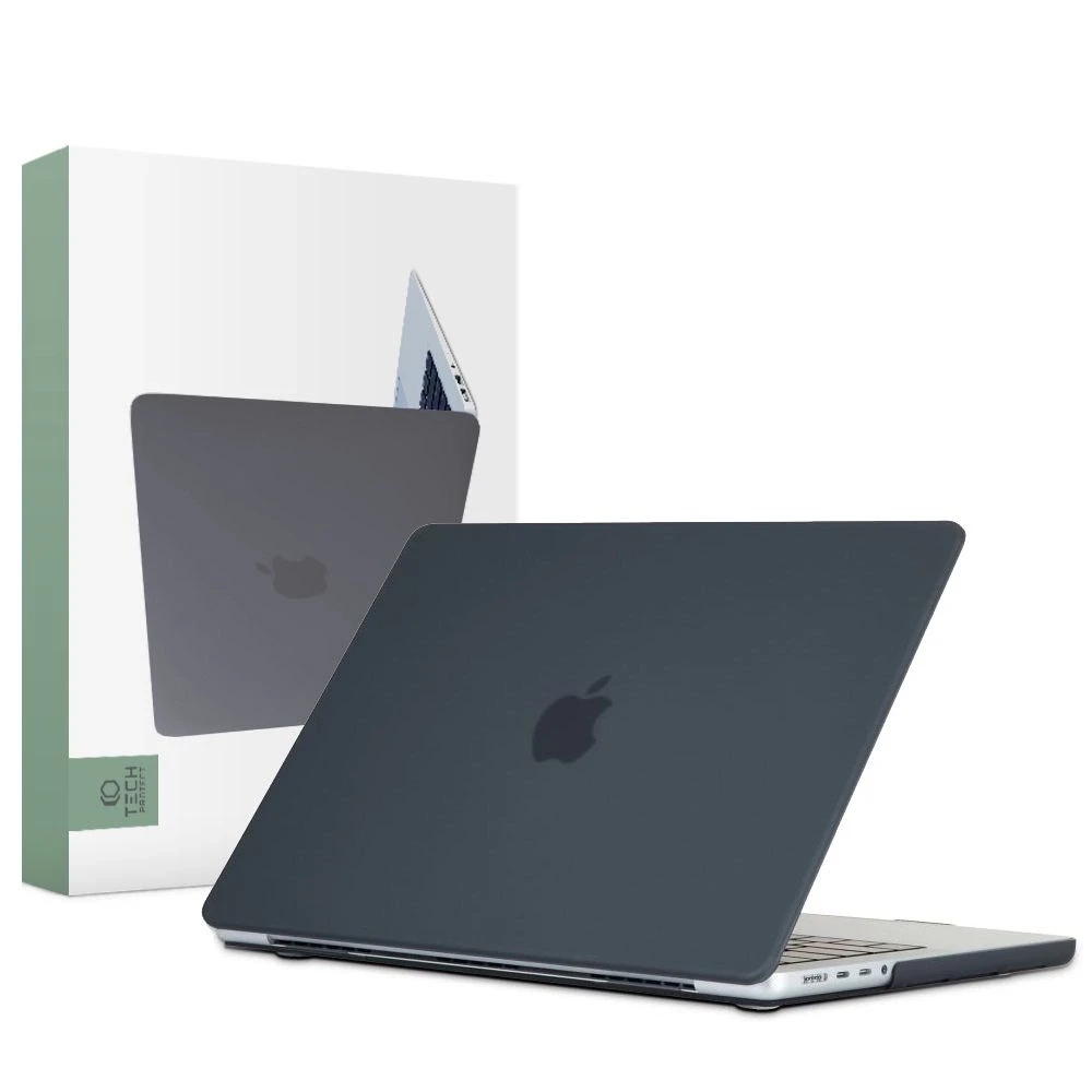 Tech-Protect SmartShell dėklas MacBook Pro 16" M1 / M2 / M3 2021-2023 – matinės juodos spalvos