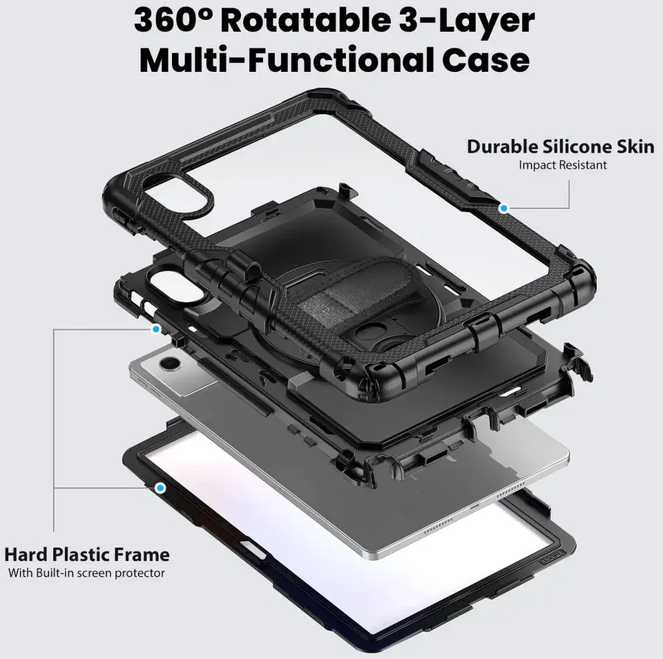 Tech-Protect Solid dėklas skirtas Lenovo Idea Tab 11.0 TB-336 – juodos spalvos
