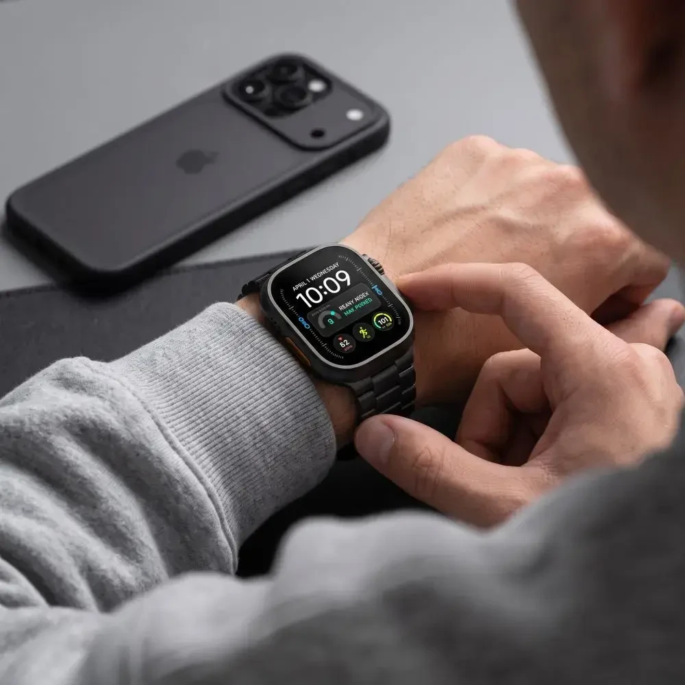 TECH-PROTECT NERŪDIJANČIO PLIENO APPLE WATCH 8 / 9 / 10 / 11 / 12 / SE / ULTRA (44 / 45 / 46 / 49 MM) JUODA
