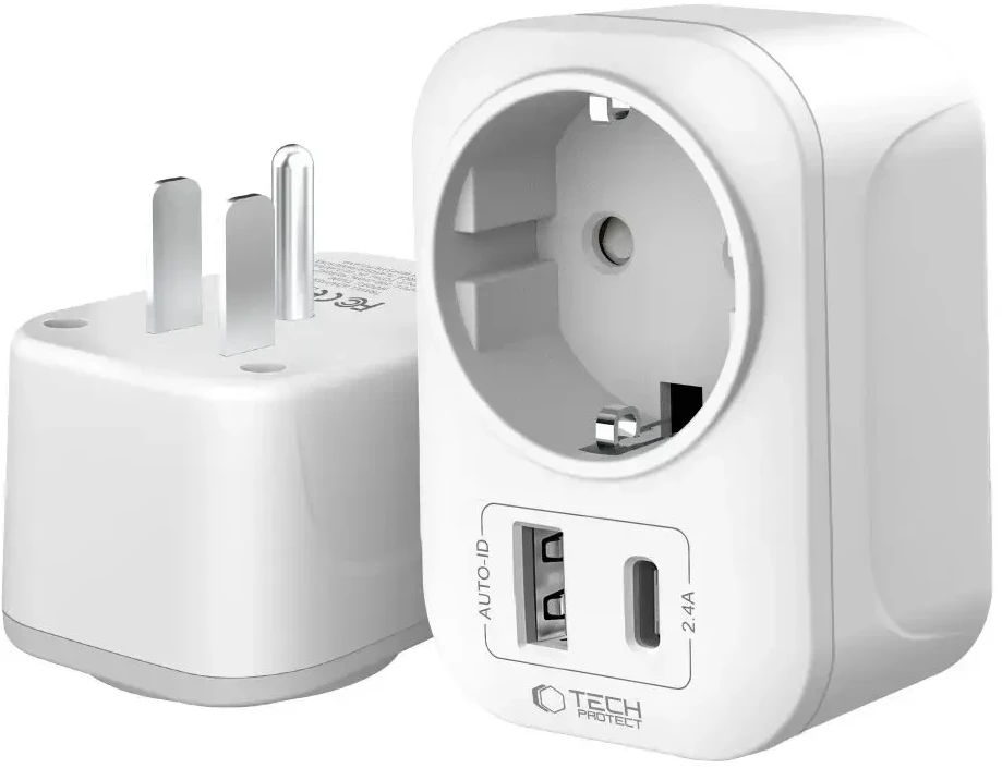 „Tech-Protect TA100“ JAV adapteris – baltas