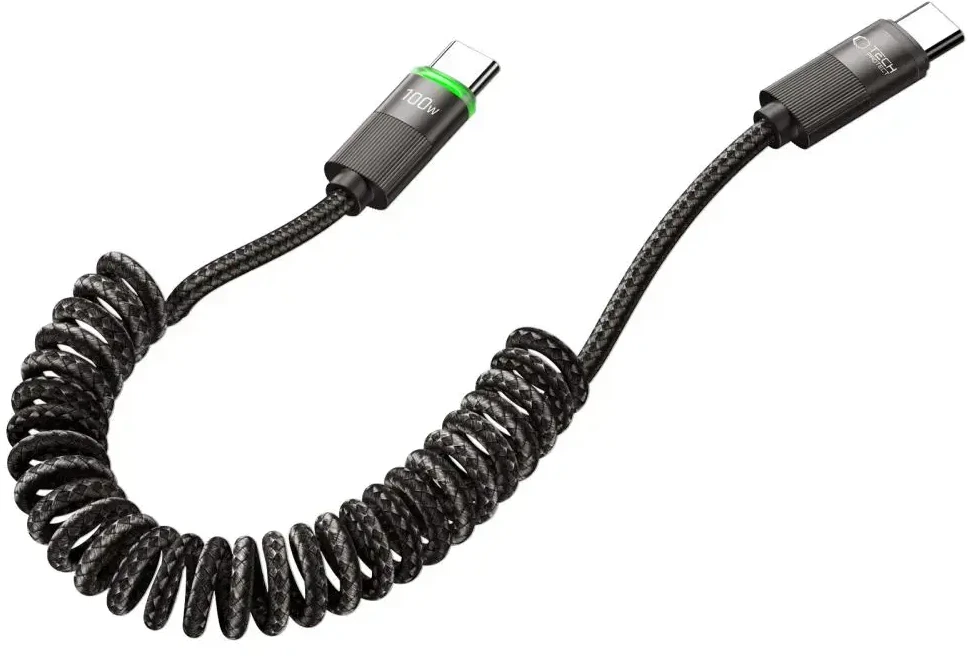 Tech-Protect UB20T Ultraboost USB Type-C laidas PD100W/5A 180cm - Juodas