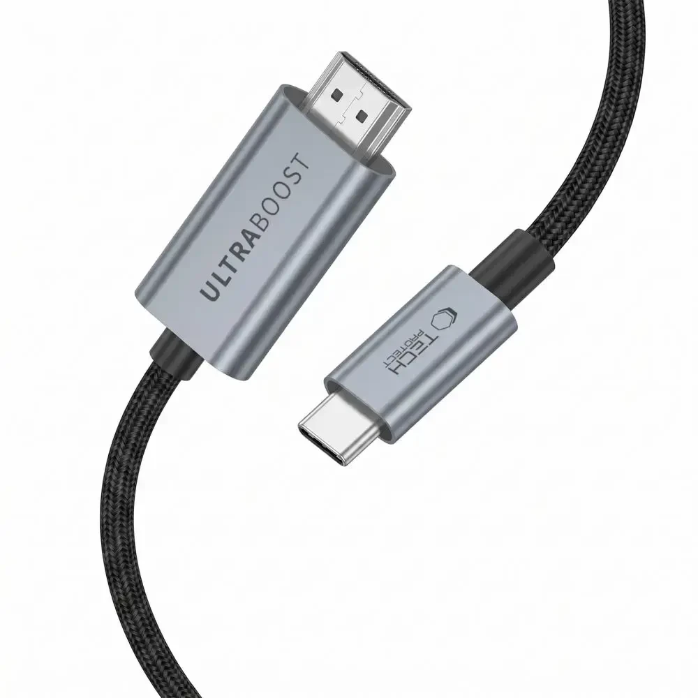 Kabelis Aptel Tech-Protect Ultraboost Cable USB-C To HDMI 2.1 8K 60Hz 300cm Pilkas (THP5951)
