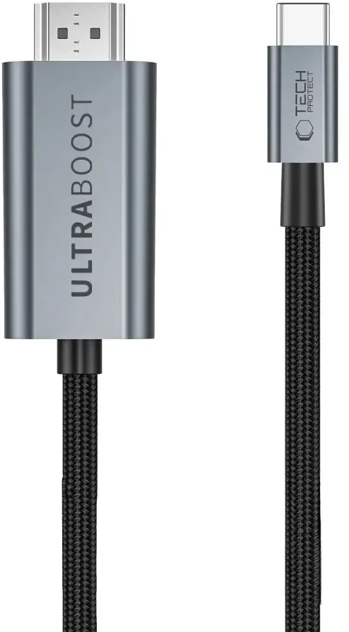Kabelis Aptel Tech-Protect Ultraboost Cable USB-C To HDMI 2.1 8K 60Hz 300cm Pilkas (THP5951)