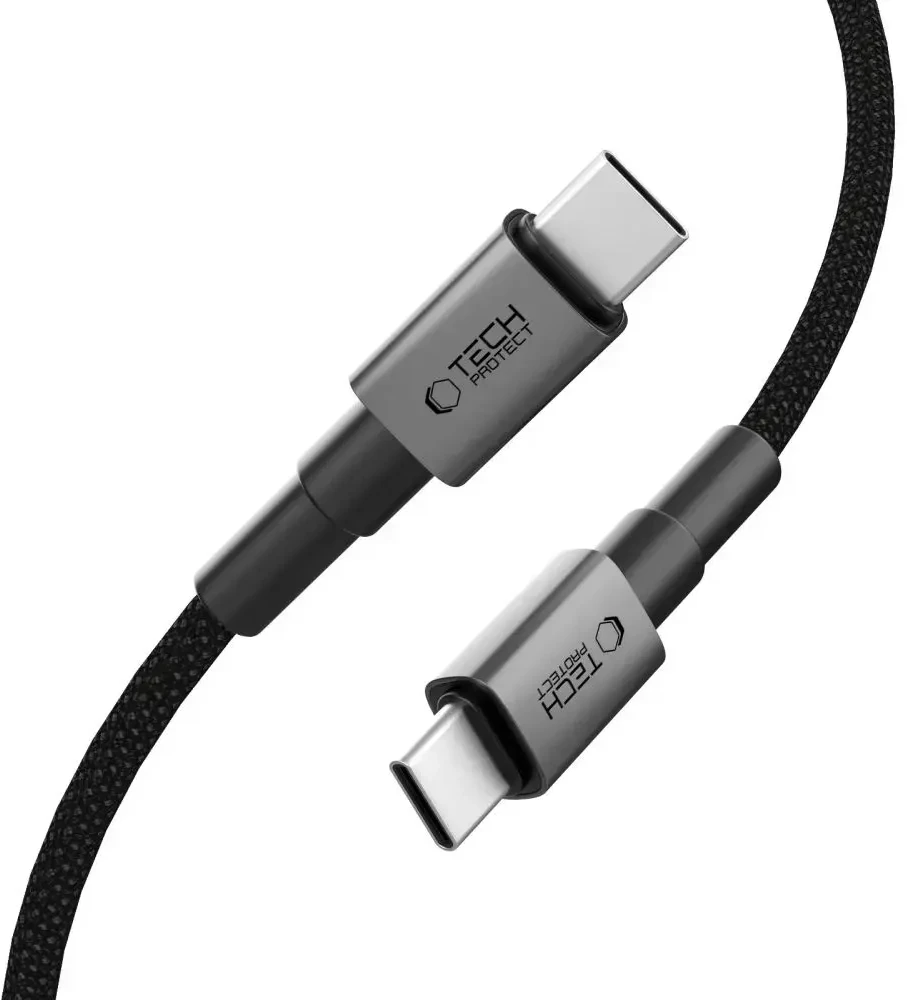 „Tech-Protect Ultraboost DNA“ duomenų perdavimo ir įkrovimo laidas | USB-C | 60 W | 0,5 m | pilkas