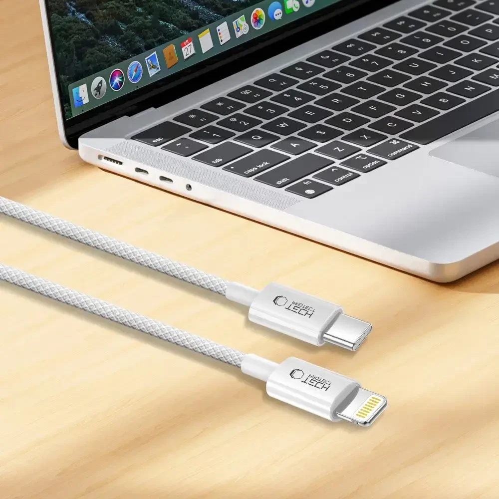 Tech-Protect UltraBoost USB-C / Lightning PD27W/3A laidas 200 cm - pilka